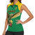 Custom Dominica Football Women Sleeveless Polo Shirt Sisserou Parrot Green Color - Wonder Print Shop