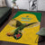 Custom Dominica Football Area Rug Sisserou Parrot Yellow Color - Wonder Print Shop