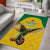 Custom Dominica Football Area Rug Sisserou Parrot Yellow Color - Wonder Print Shop