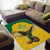 Custom Dominica Football Area Rug Sisserou Parrot Yellow Color - Wonder Print Shop