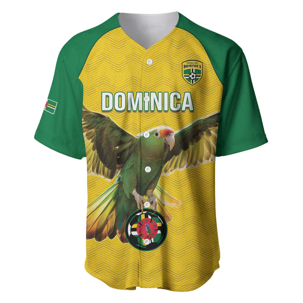 Custom Dominica Football Baseball Jersey Sisserou Parrot Yellow Color - Wonder Print Shop