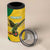 Custom Dominica Football 4 in 1 Can Cooler Tumbler Sisserou Parrot Yellow Color - Wonder Print Shop