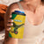 Custom Dominica Football 4 in 1 Can Cooler Tumbler Sisserou Parrot Yellow Color - Wonder Print Shop