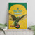 Custom Dominica Football Canvas Wall Art Sisserou Parrot Yellow Color - Wonder Print Shop