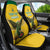 Custom Dominica Football Car Seat Cover Sisserou Parrot Yellow Color