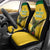 Custom Dominica Football Car Seat Cover Sisserou Parrot Yellow Color