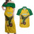 Custom Dominica Football Couples Matching Off Shoulder Maxi Dress and Hawaiian Shirt Sisserou Parrot Yellow Color - Wonder Print Shop