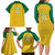 Custom Dominica Football Family Matching Long Sleeve Bodycon Dress and Hawaiian Shirt Sisserou Parrot Yellow Color - Wonder Print Shop