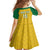 Custom Dominica Football Family Matching Mermaid Dress and Hawaiian Shirt Sisserou Parrot Yellow Color - Wonder Print Shop