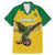 Custom Dominica Football Family Matching Mermaid Dress and Hawaiian Shirt Sisserou Parrot Yellow Color - Wonder Print Shop