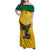 Custom Dominica Football Family Matching Off Shoulder Maxi Dress and Hawaiian Shirt Sisserou Parrot Yellow Color - Wonder Print Shop