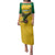 Custom Dominica Football Family Matching Puletasi and Hawaiian Shirt Sisserou Parrot Yellow Color - Wonder Print Shop