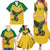 Custom Dominica Football Family Matching Summer Maxi Dress and Hawaiian Shirt Sisserou Parrot Yellow Color - Wonder Print Shop