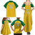 Custom Dominica Football Family Matching Summer Maxi Dress and Hawaiian Shirt Sisserou Parrot Yellow Color - Wonder Print Shop