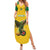 Custom Dominica Football Family Matching Summer Maxi Dress and Hawaiian Shirt Sisserou Parrot Yellow Color - Wonder Print Shop