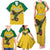 Custom Dominica Football Family Matching Tank Maxi Dress and Hawaiian Shirt Sisserou Parrot Yellow Color - Wonder Print Shop