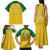 Custom Dominica Football Family Matching Tank Maxi Dress and Hawaiian Shirt Sisserou Parrot Yellow Color - Wonder Print Shop