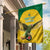 Custom Dominica Football Garden Flag Sisserou Parrot Yellow Color - Wonder Print Shop