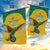 Custom Dominica Football Garden Flag Sisserou Parrot Yellow Color - Wonder Print Shop