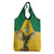 Custom Dominica Football Grocery Bag Sisserou Parrot Yellow Color