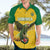 Custom Dominica Football Hawaiian Shirt Sisserou Parrot Yellow Color - Wonder Print Shop