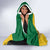 Custom Dominica Football Hooded Blanket Sisserou Parrot Yellow Color