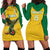 Custom Dominica Football Hoodie Dress Sisserou Parrot Yellow Color - Wonder Print Shop