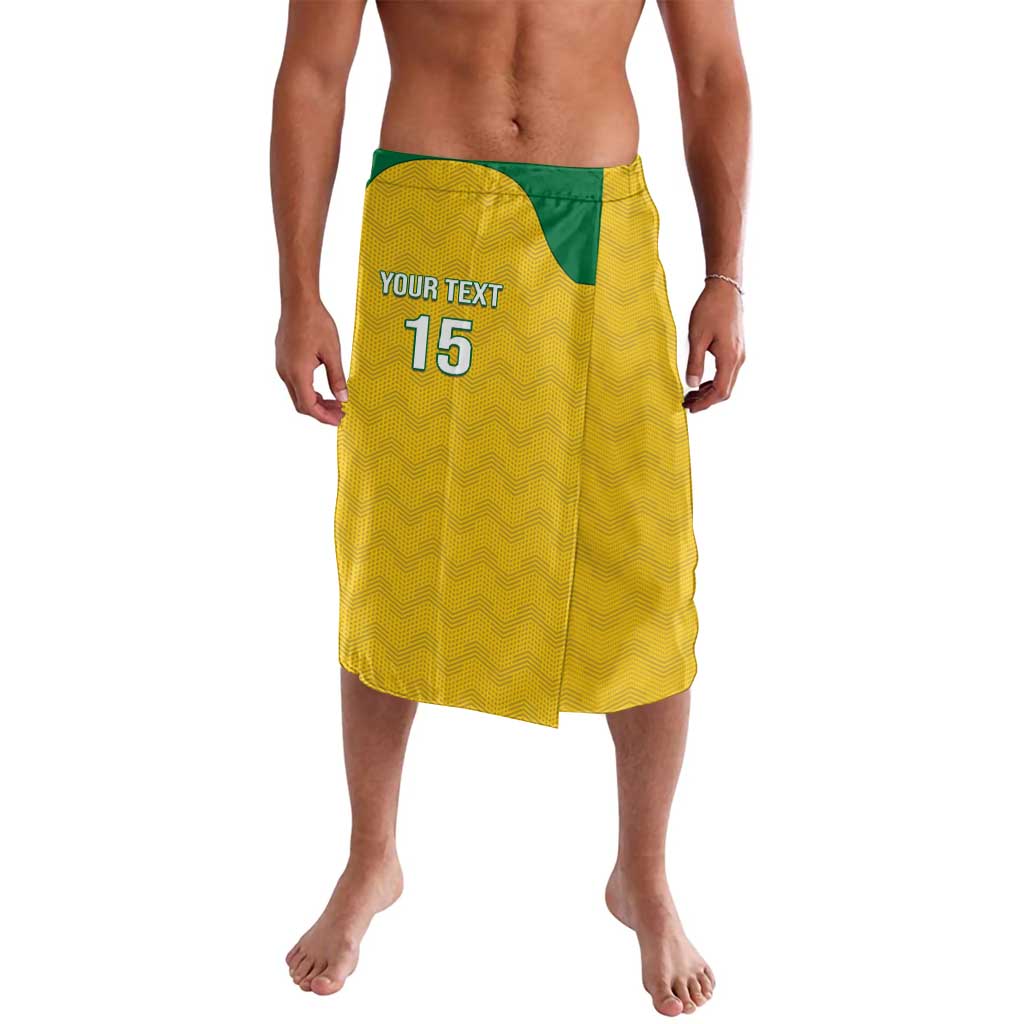 Custom Dominica Football Lavalava Sisserou Parrot Yellow Color - Wonder Print Shop