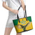 Custom Dominica Football Leather Tote Bag Sisserou Parrot Yellow Color - Wonder Print Shop