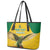 Custom Dominica Football Leather Tote Bag Sisserou Parrot Yellow Color - Wonder Print Shop