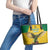 Custom Dominica Football Leather Tote Bag Sisserou Parrot Yellow Color - Wonder Print Shop