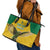 Custom Dominica Football Leather Tote Bag Sisserou Parrot Yellow Color - Wonder Print Shop