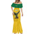 Custom Dominica Football Mermaid Dress Sisserou Parrot Yellow Color - Wonder Print Shop