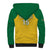 Custom Dominica Football Sherpa Hoodie Sisserou Parrot Yellow Color - Wonder Print Shop