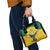 Custom Dominica Football Shoulder Handbag Sisserou Parrot Yellow Color