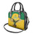 Custom Dominica Football Shoulder Handbag Sisserou Parrot Yellow Color