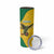 Custom Dominica Football Skinny Tumbler Sisserou Parrot Yellow Color - Wonder Print Shop