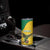 Custom Dominica Football Skinny Tumbler Sisserou Parrot Yellow Color - Wonder Print Shop