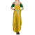 Custom Dominica Football Summer Maxi Dress Sisserou Parrot Yellow Color - Wonder Print Shop