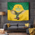 Custom Dominica Football Tapestry Sisserou Parrot Yellow Color - Wonder Print Shop