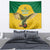 Custom Dominica Football Tapestry Sisserou Parrot Yellow Color - Wonder Print Shop