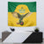 Custom Dominica Football Tapestry Sisserou Parrot Yellow Color - Wonder Print Shop