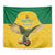 Custom Dominica Football Tapestry Sisserou Parrot Yellow Color - Wonder Print Shop