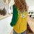 Custom Dominica Football Women Casual Shirt Sisserou Parrot Yellow Color - Wonder Print Shop