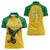 Custom Dominica Football Women Polo Shirt Sisserou Parrot Yellow Color - Wonder Print Shop