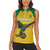 Custom Dominica Football Women Sleeveless Polo Shirt Sisserou Parrot Yellow Color - Wonder Print Shop