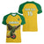 Custom Dominica Football Women V-Neck T-Shirt Sisserou Parrot Yellow Color - Wonder Print Shop