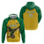 Custom Dominica Football Zip Hoodie Sisserou Parrot Yellow Color - Wonder Print Shop