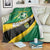 Personalised Dominica Football Blanket Sporty Style