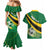 Personalised Dominica Football Couples Matching Mermaid Dress and Hawaiian Shirt Sporty Style - Wonder Print Shop